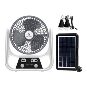 4-in-1 Solar Fan with LED Light and Power Bank EP-606